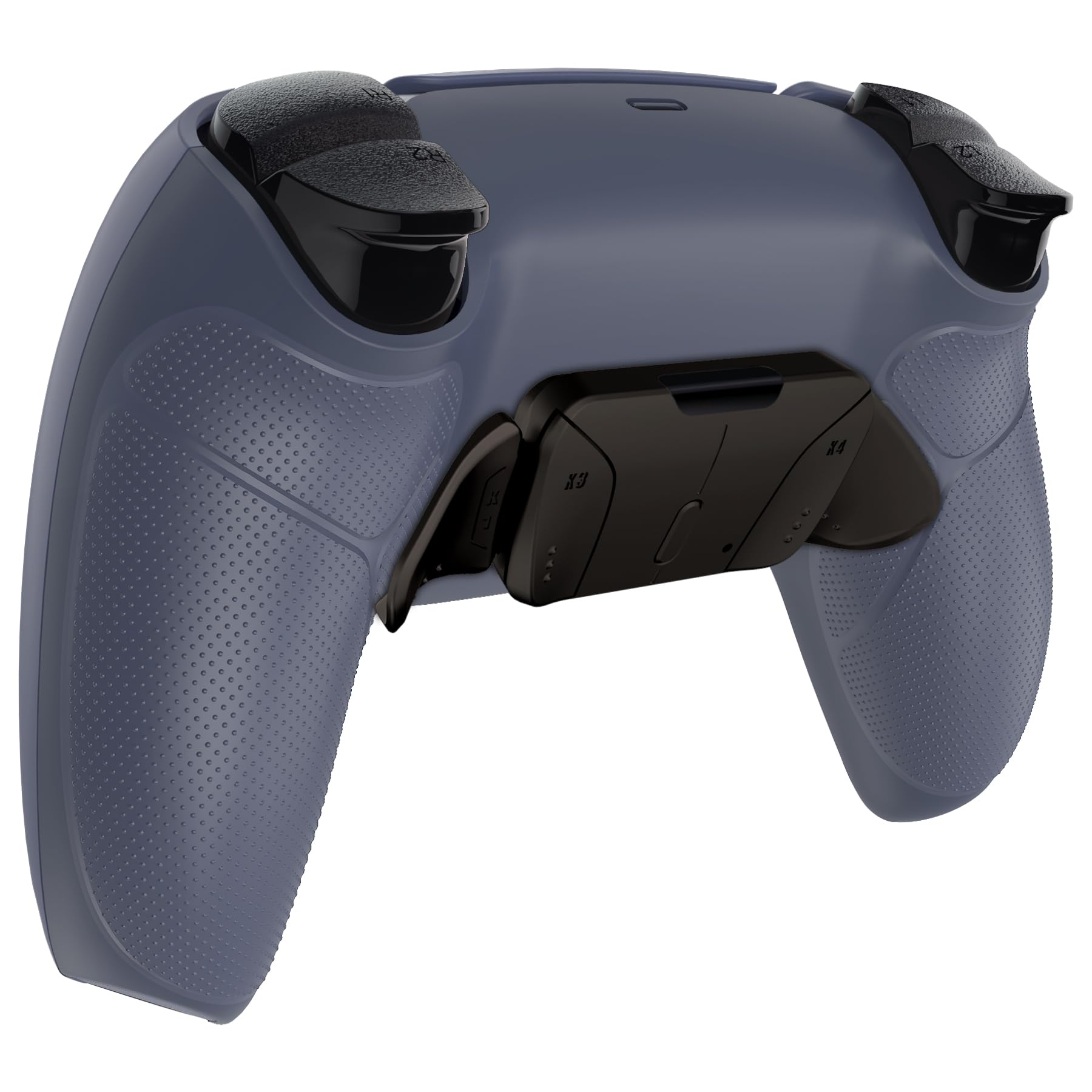 eXtremeRate Rise4 V3 RMB Remap Kit Programmabile per ps5 Controller,4 Back Button Paddles Metallo per ps5 Joystick BDM-030/040/050,Tasti Aggiuntivi Cover Grip Gommato per Joypad,Sterling Silver