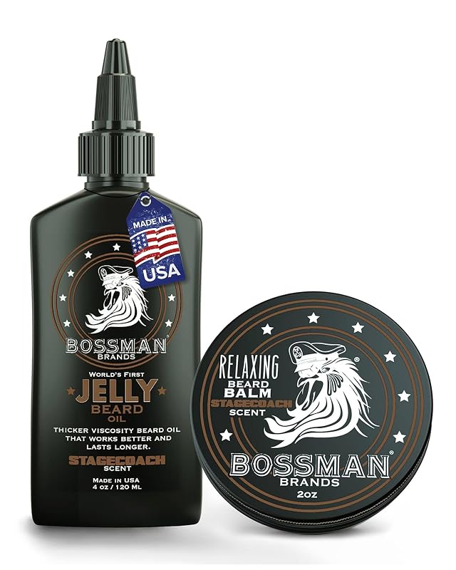 Bossman Combo de Óleo Jelly e Bálsamo para Barba Stagecoach