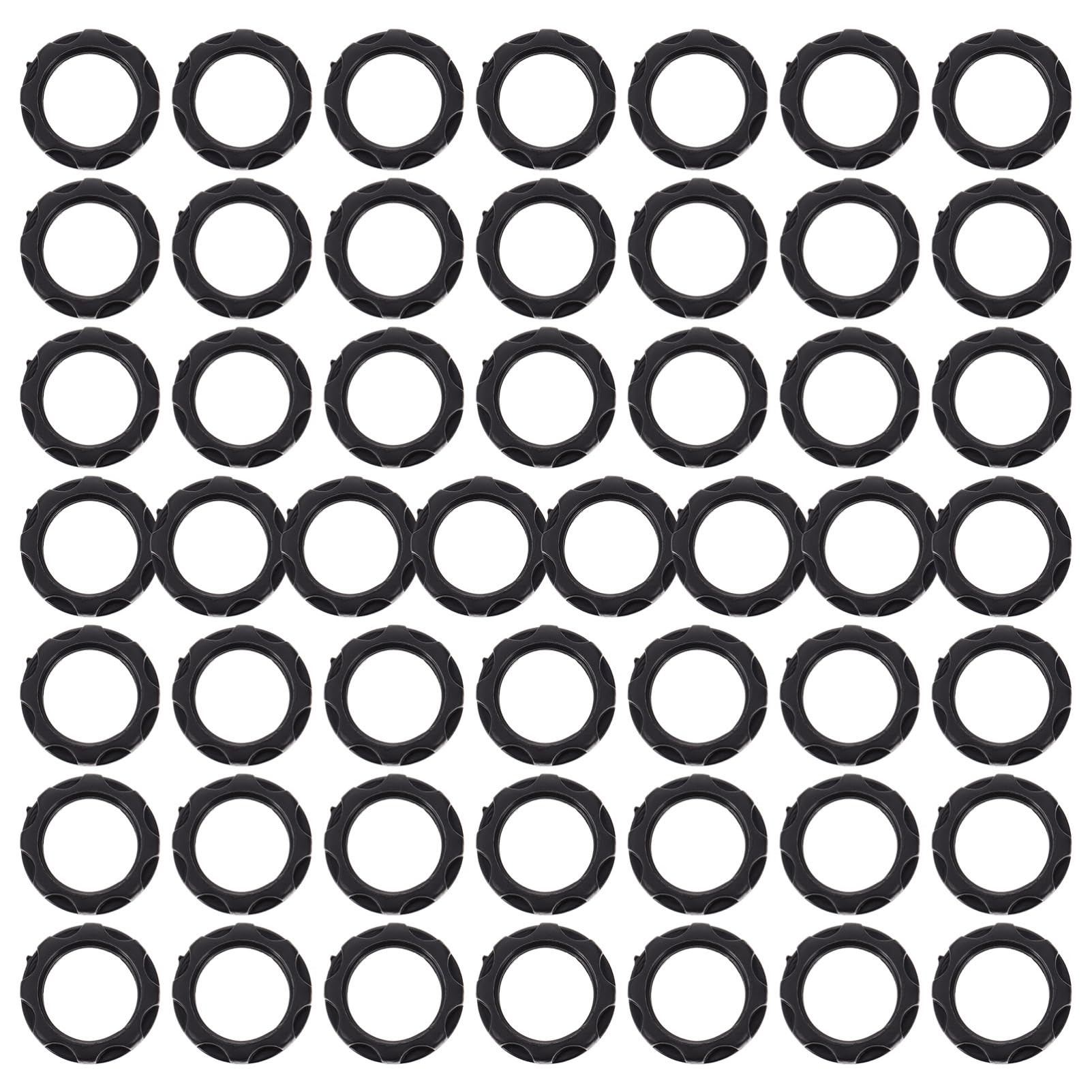 DECOMELODY 50Pcs Candle Chandelier Holder Fixing Ring Durable Plastic Light Holder for Secure Installation Smooth Surface Safe Use Prevents Lamp Fall for Home