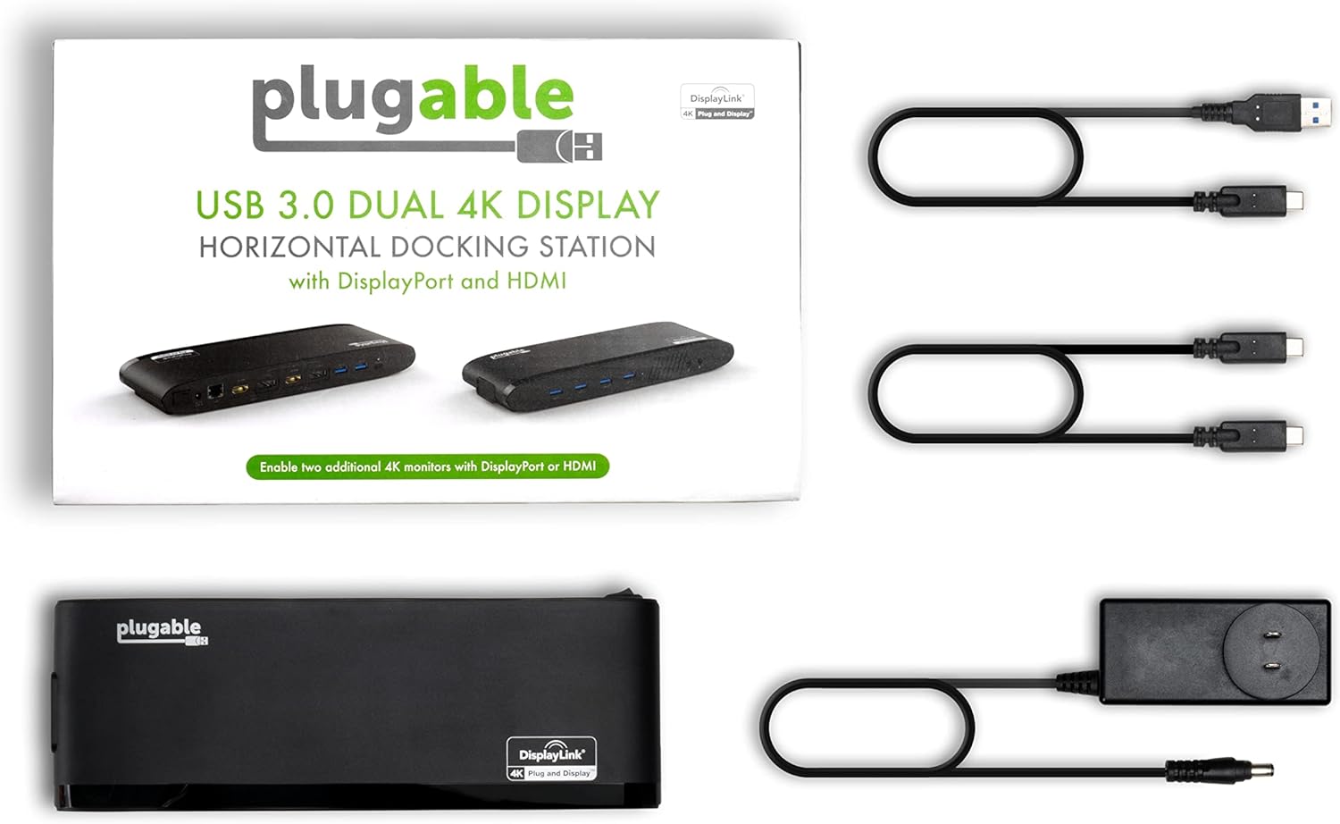 Lоwеѕt Prісе Plugable USB 3.0 Dual 4K Display Horizontal Docking Station with DisplayPort and HDMI for Windows and Mac (Dual 4K DisplayPort & HDMI, Gigabit Ethernet, Audio, 6 USB Ports) 🔥 Cаѕhbасk uр tо 70% Plugable USB 3.0 Dual 4K Display Horizontal Docking Station with DisplayPort and HDMI for Windows and Mac (Dual 4K DisplayPort & HDMI, Gigabit Ethernet, Audio, 6 USB Ports)