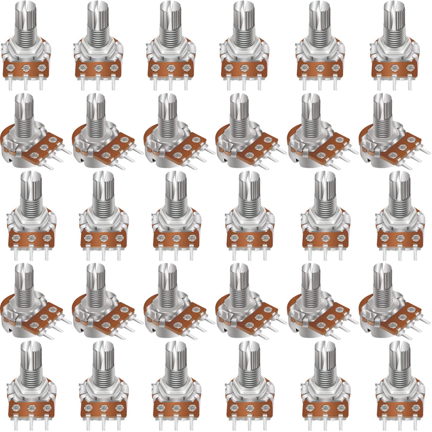 Buy Taiss 30pcs 100K Potentiometer Variable Resistors 3 Terminals