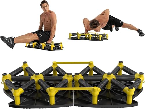 Tabla de entrenamiento de fuerza con tabla ergonómica de empuje hacia arriba con estructura resistente antideslizante, portátil para entrenamiento