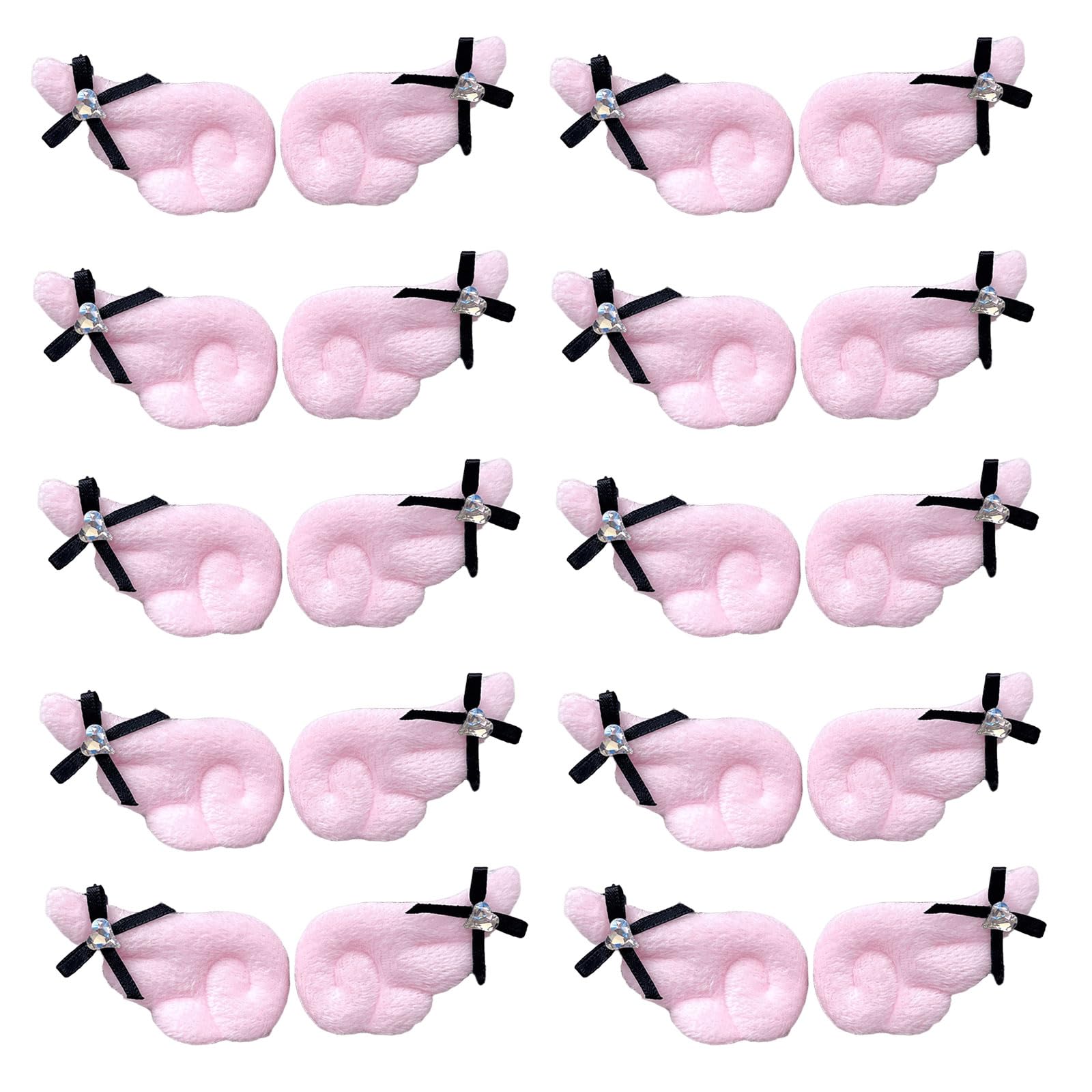 Tsophreniq Crystals Angelic Wing Bowknot Craft Set for Personalize Sewing Projects Home Decoration and Craft Supplies Fashion Embellishment