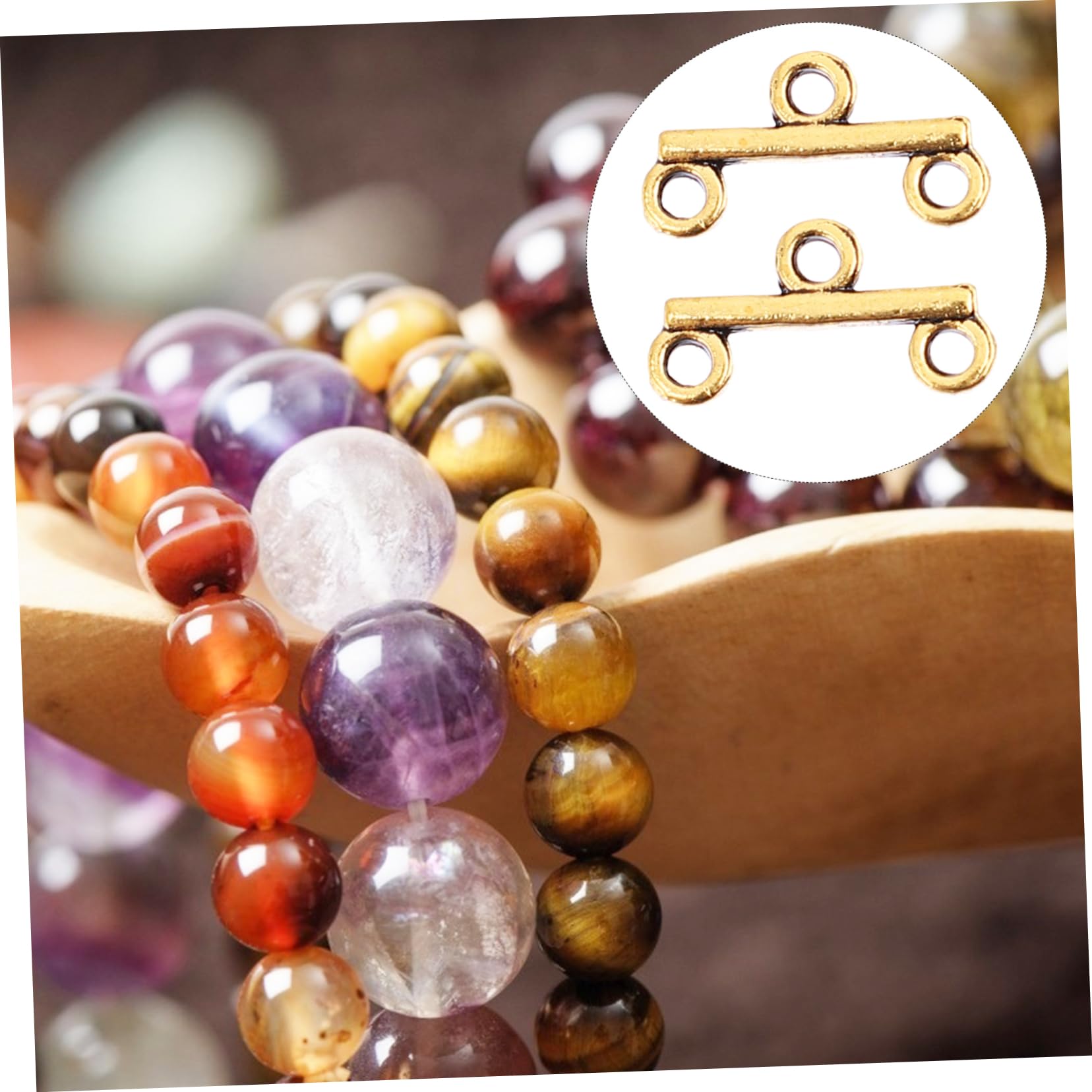 300stücke Schmuck Verschlüsse Zweireihige Antike Goldfarbene Mehrfachverschlüsse Für Schmuckherstellung Und Kreative Bastelprojekte Leicht Und Langlebig