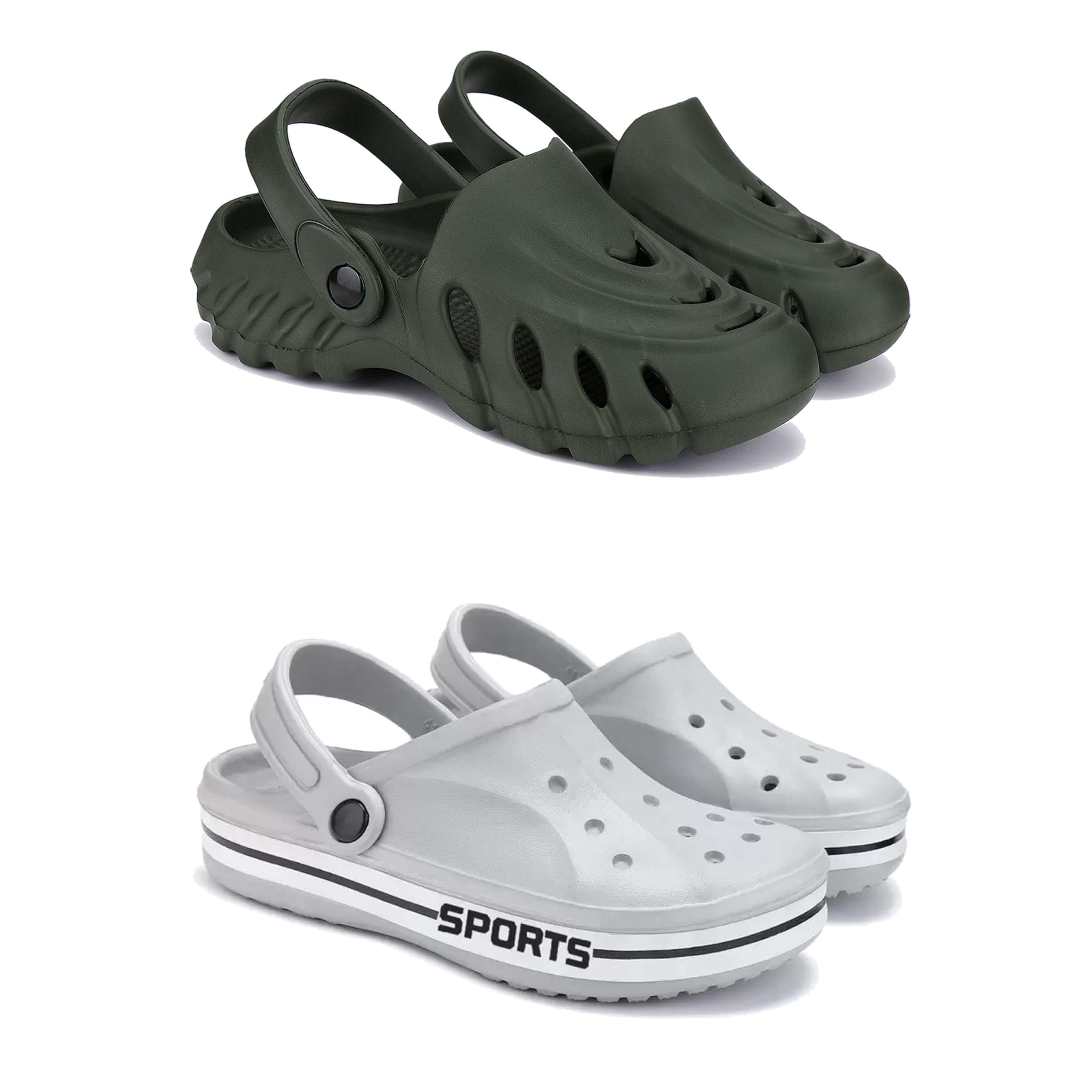 Men's Sandals Clogs | Lightweight Wear| Stylish & Easy to Wear For Men's GP-SAN-(2-COMBO)-3137-3067