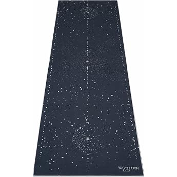 Yoga Design Lab Hot Yoga Towel Non-Slip Lightweight Recycled Absorbent Microfibre Yoga Towel Quick-Drying Machine Washable Ideal for Hot Yoga Sports Travel Celestial