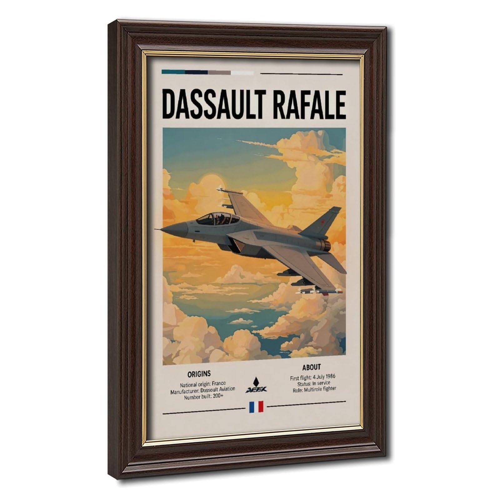 Bareronor Fighter Jet Canvas Poster for Dorm Room Decor Gift