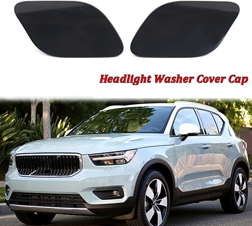 Miniatura 3 de Toiumops Headlight Washer Cover for Volvo XC40 2018-2022, Matte Black Car Front Headlight Headlamp Washer Cover Cap,1pcs Right