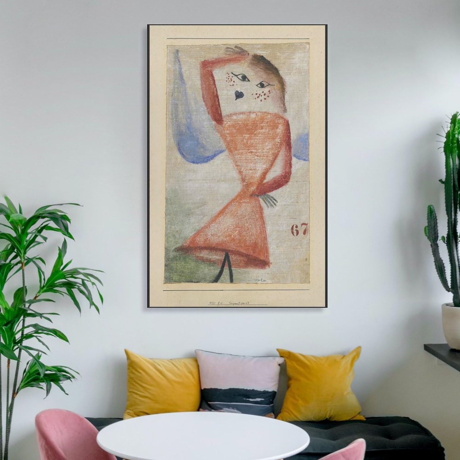 Amazon.co.jp: パウル・クレー 絵画 抽象画 天使の絵 ウォールアート