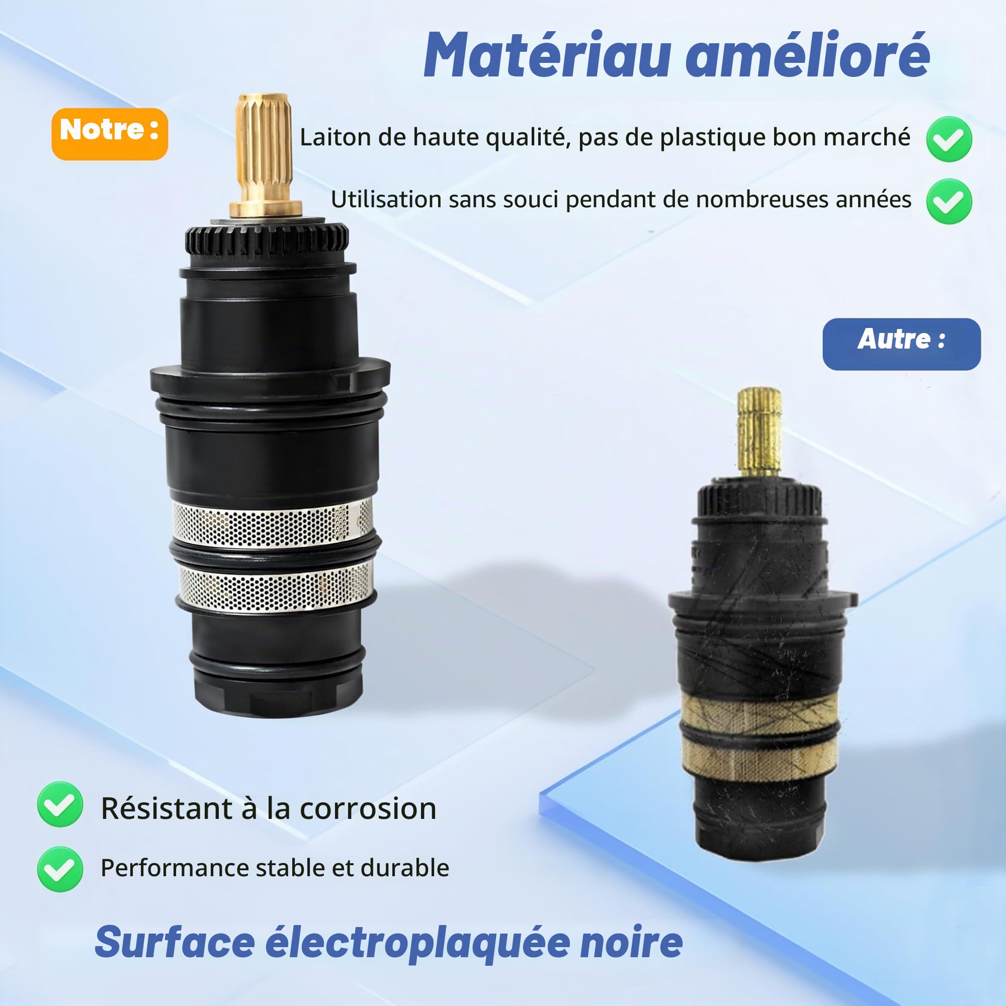 98282000 Unité de contrôle de la température, version en laiton, Autres noms sont : 98282 T30