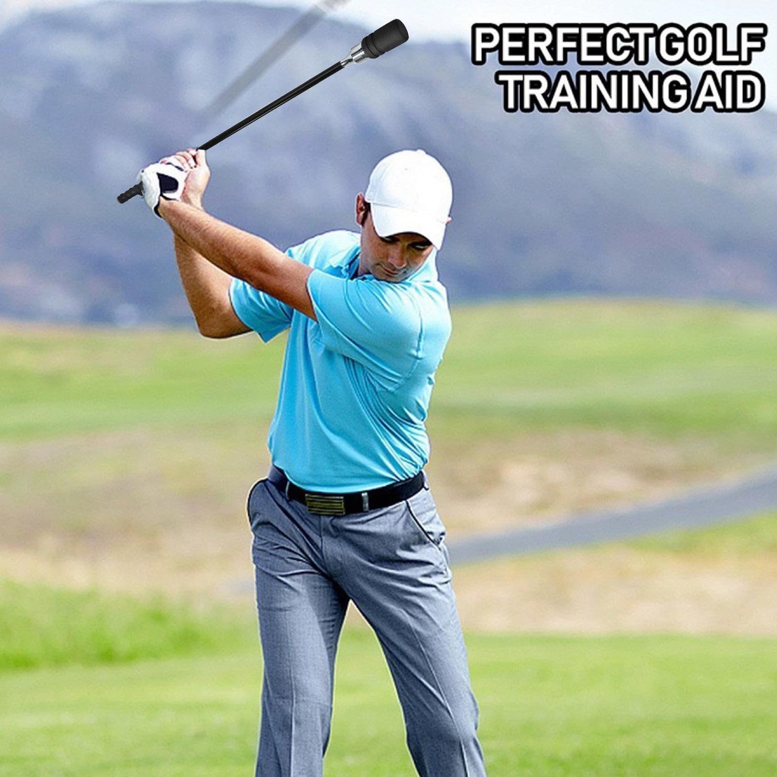 Trener huśtawki golfowej, przenośny przyrząd do korekcji kształtu, narzędzie do wyrównania ruchu, 80 cm, do ćwiczeń i fitnessu, sprzęt sportowy do użytku na świeżym powietrzu, na podwórko, do domu