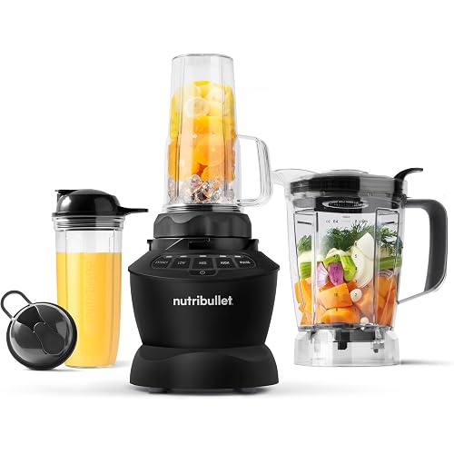 nutribullet® Full-Size Blender Combo, 1200W, Matte Black, NBF50500AK