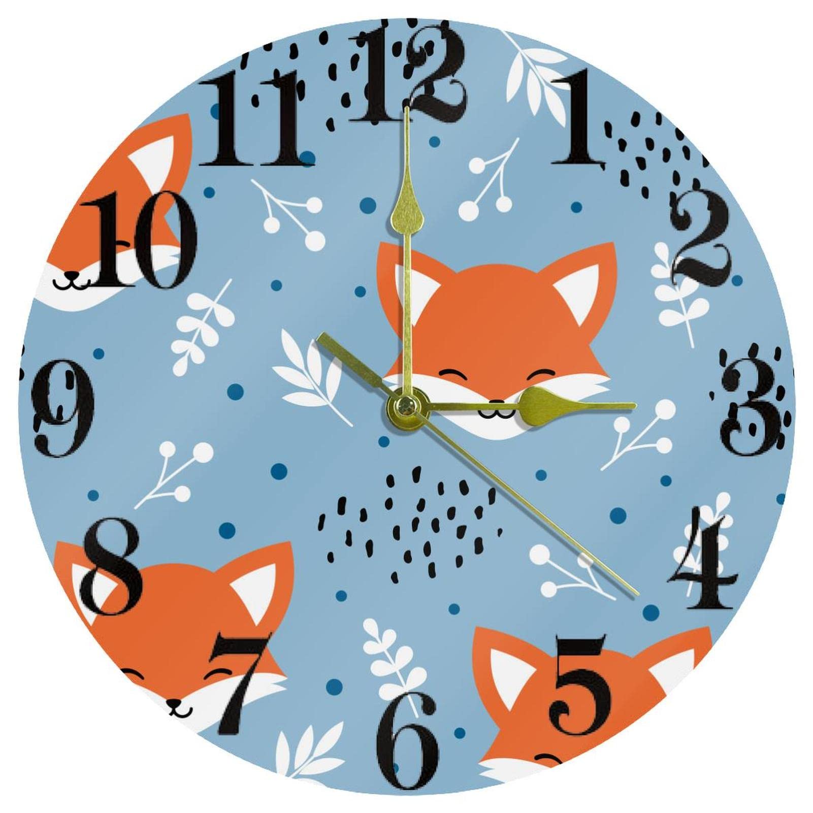 Horloge murale ronde 25,4 cm pour école et salle de classe calme