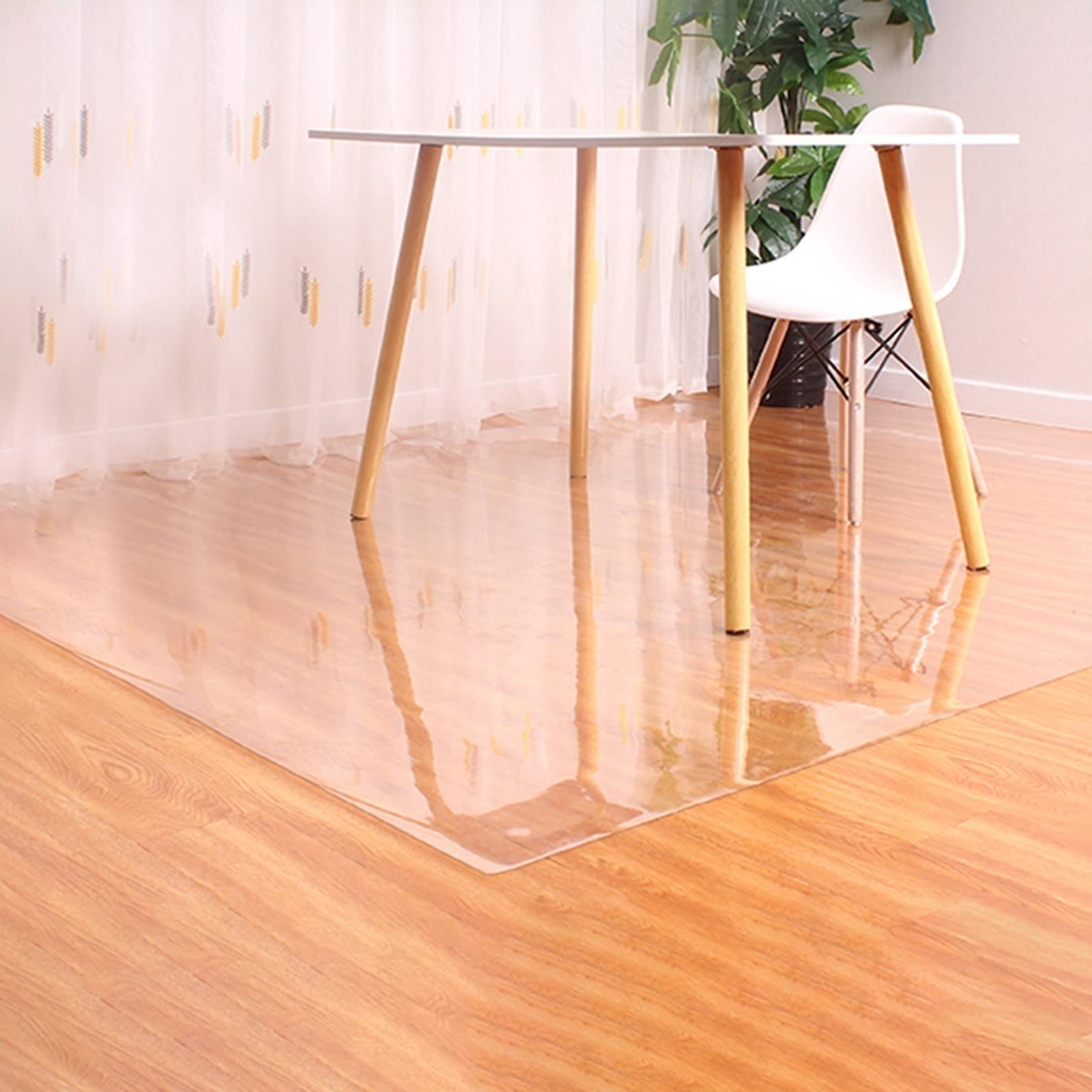 PVC Tablina trasparente rettangolo tappetino da tavolo morbido tappetini impermeabile trasparente per tavoletta da 2mm da tavolo, per tavolo da pranzo tavolo da ufficio tavolo da ufficio - 100x160cm
