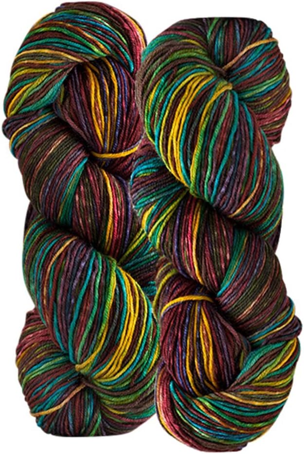 Uneek Sock Yarn, 100% Superwash Merino Wool, Fingering Weight, Fig Multi, 435 YDS. each skein, 2 Skeins (Color 3002)