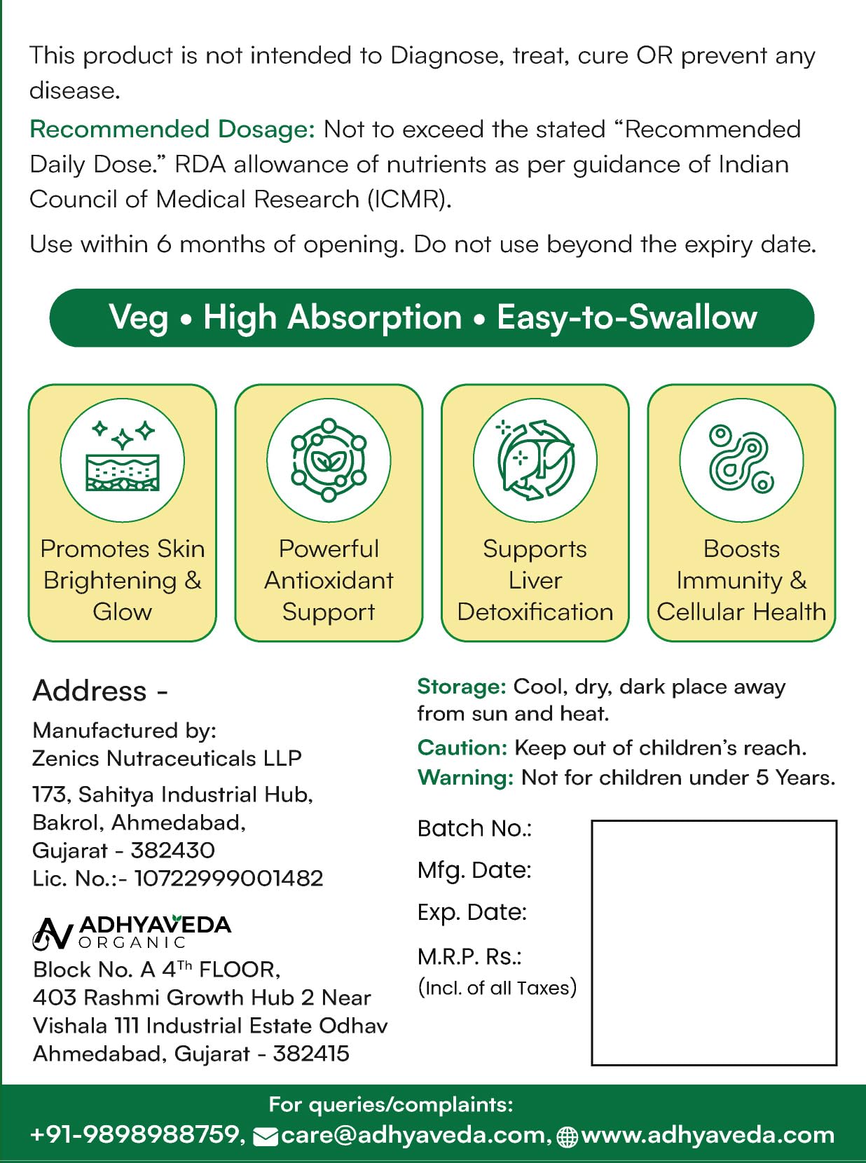 glutathione anxiety Adhyaveda L‑Glutathione 500mg with Vitamin C, Alpha Lipoic Acid & Grape  Seed Extract |