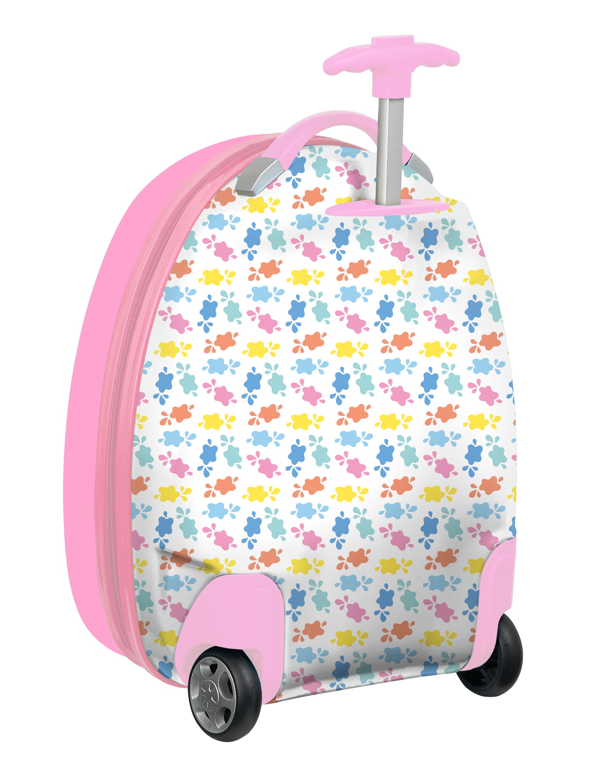 PEPPA PIG BABY PIG - Trolley da cabina 16 pollici, valigia con ruote, lucchetto di sicurezza, valigia leggera, 28 x 23 x 43 cm