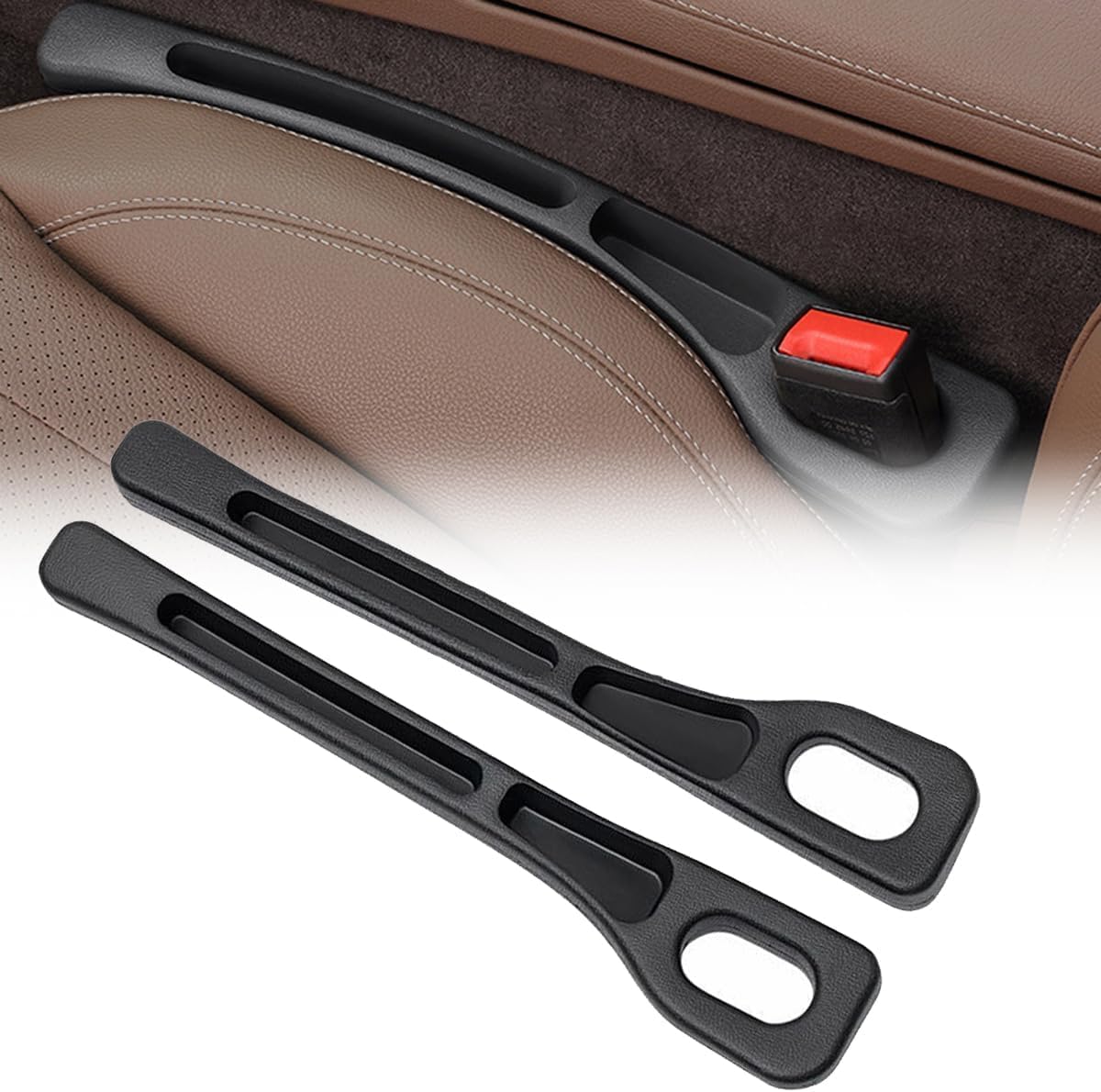 R-timer 2 PCS Car Seat Gap Filler for Mini Countryman (R60) 2014-2020, Gap Leak Proof Filling Strip Car Seat Gap Plug Strip Car Accessories,Black