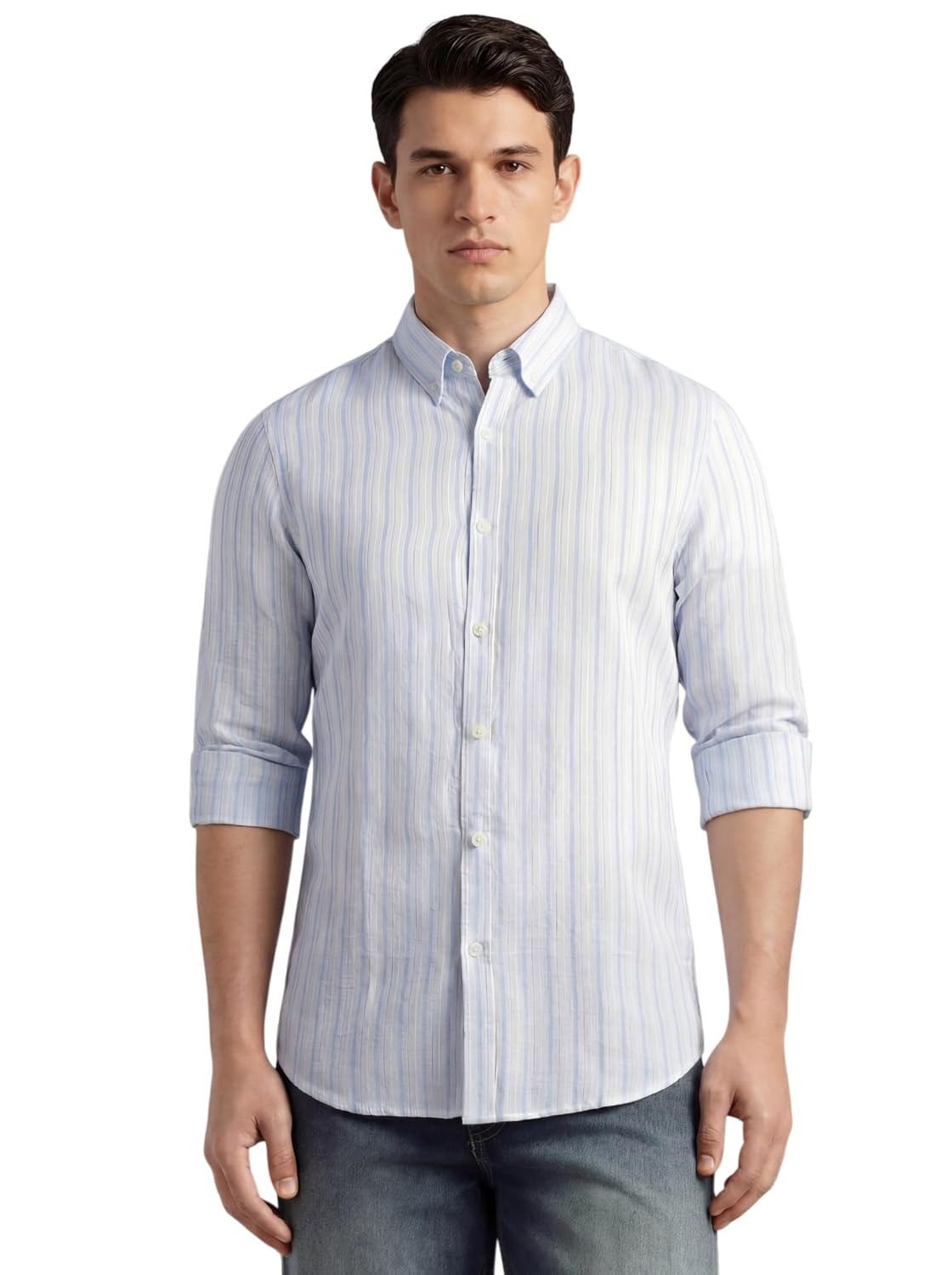 Thomas Scott Men's Slim Fit Vertical Striped Linen Casual Shirt | Button-Down Collar, Long Sleeve - Review, Price and Buying Guide