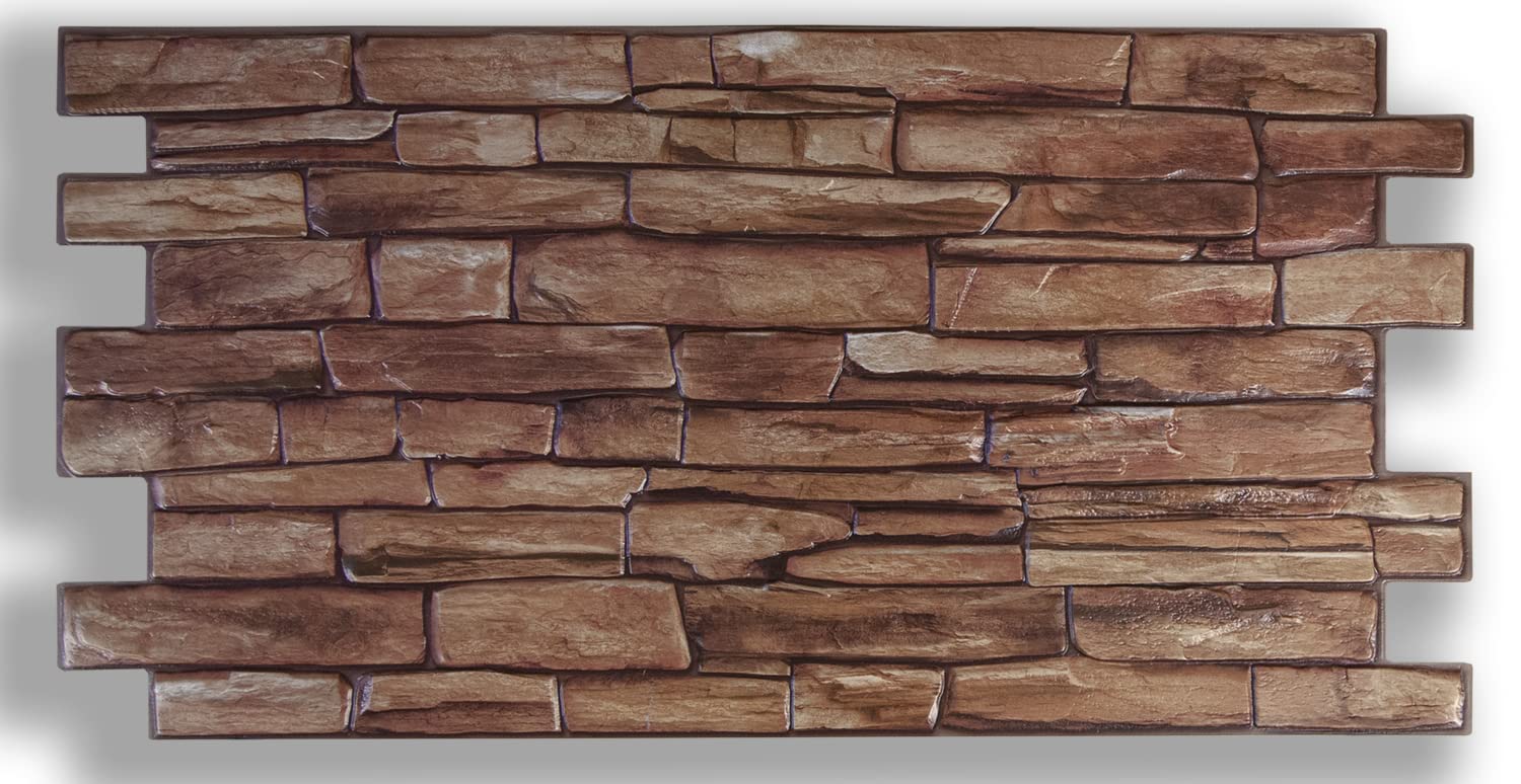 Grace Baltic - Paneles de pared 3D para decoración de paredes interiores Paneles de pared de PVC finos y elásticos no adhesivos Decoración de paredes interiores Material PVC 3D (38 piezas / 18.62 m2)