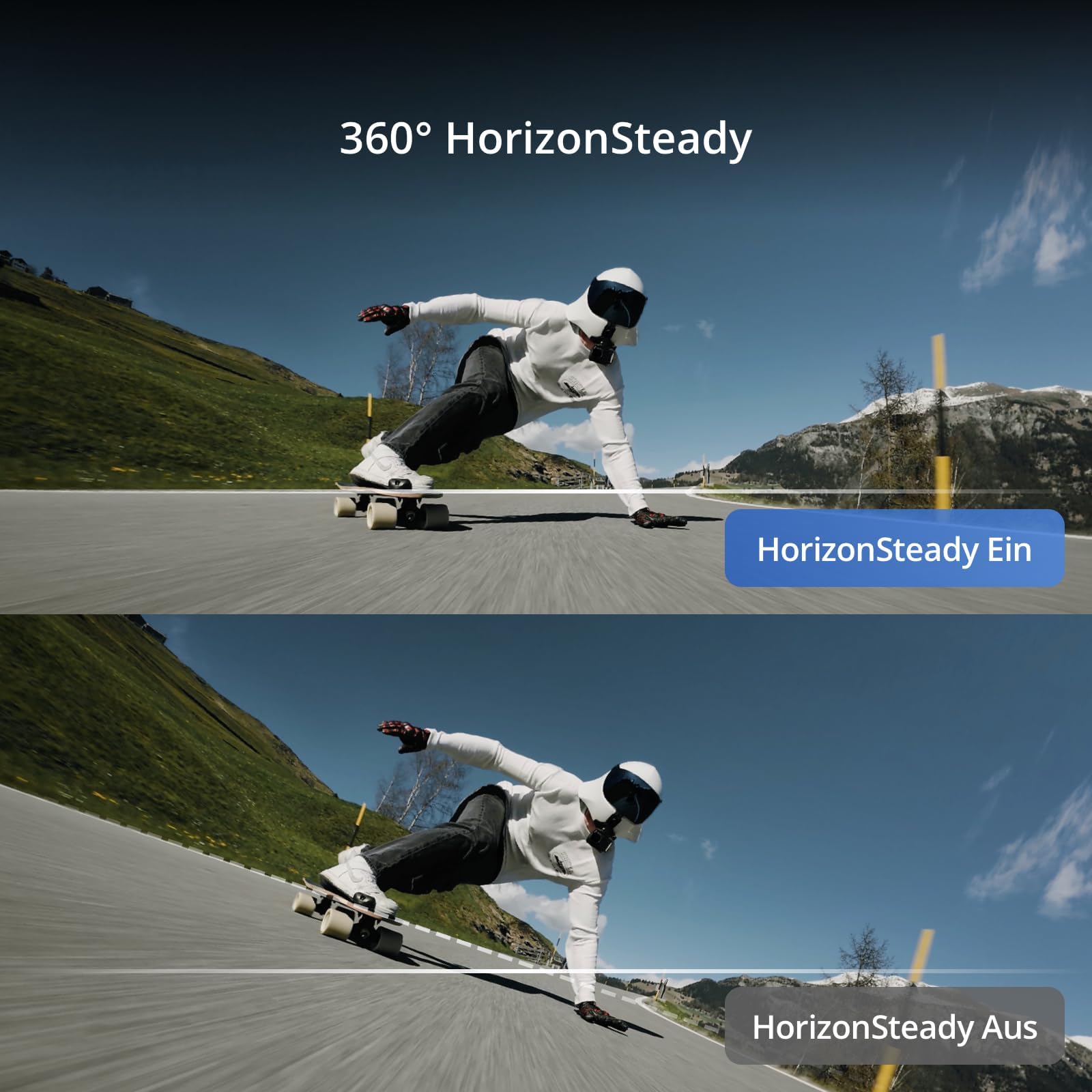 DJI Osmo Action 4 Essential-Combo, 4K/120fps Action Cam mit 1/1,3-Zoll-Sensor, Unterwasserkamera, Atemberaubende Low-Light-Aufnahmen, 10-Bit und D-Log M-Farbleistung, Langlebiger 1.770 mAh Akku