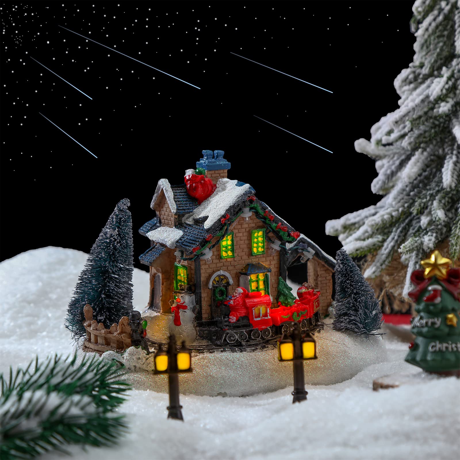 Nieve Artificial Para Decoración Navideña – 6 Paquetes De Polvo De Nieve Falso, Esponjoso Y Realista, Para Árboles, Escenas Y Manualidades
