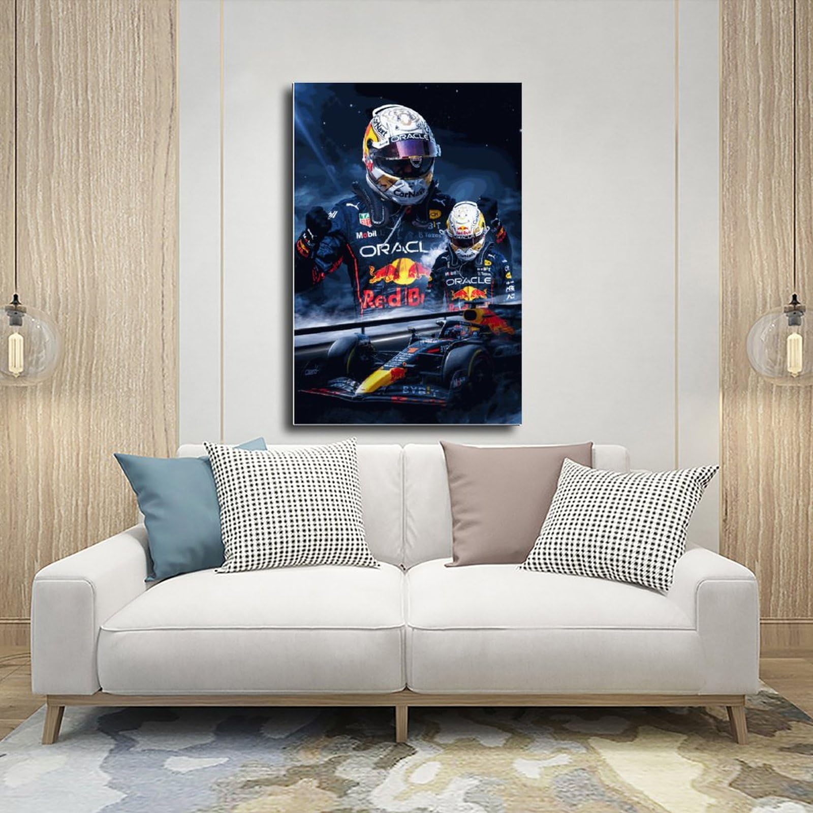 Poster Toile Max Verstappen Formula 1 - Décoration Chambre, Bureau 20x30cm - Impression Haute Qualité - Sans Cadre