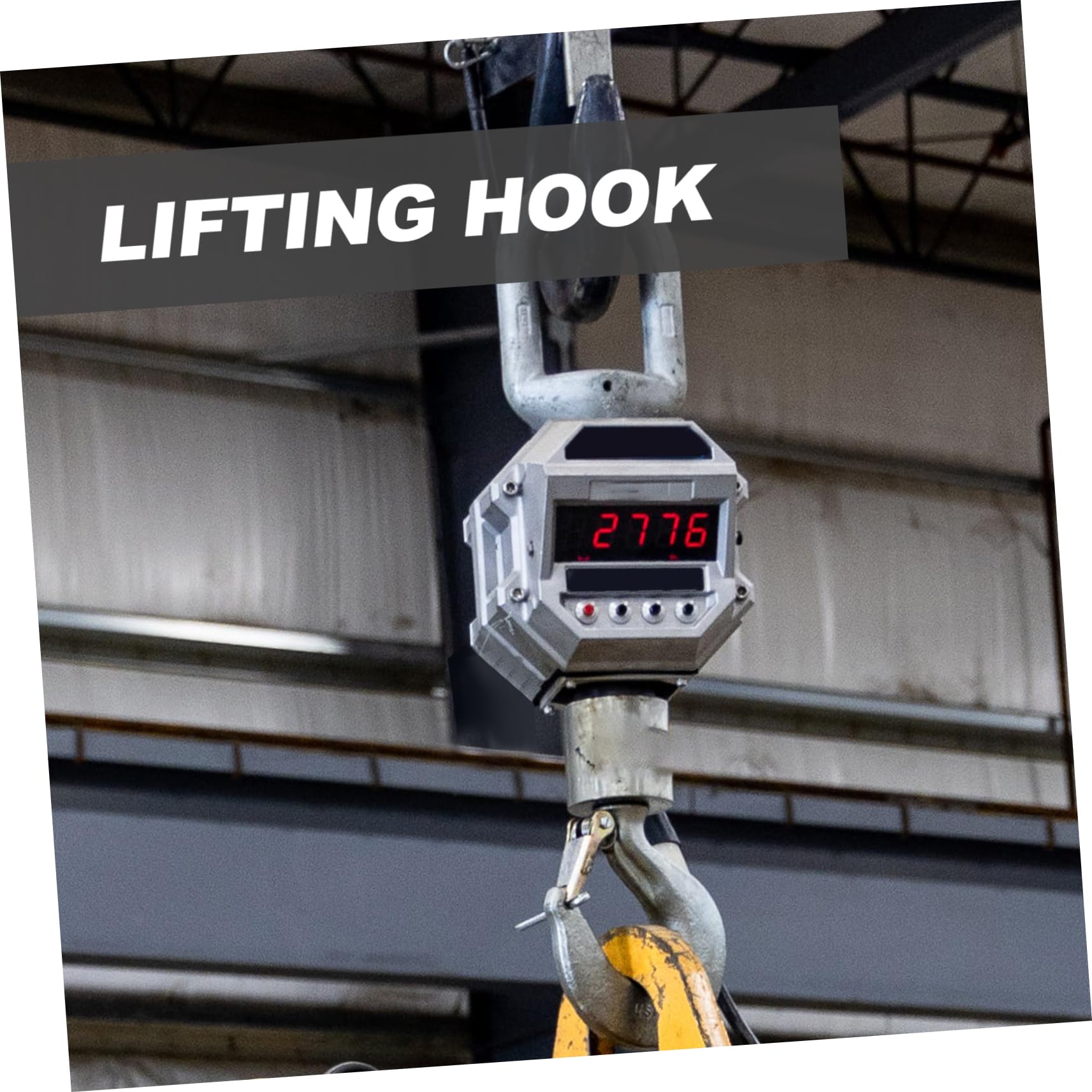 FELTECHELECTR Handy Lifting Hook 2 Ton Big Hole Hook Metal Cargo Lifting Hook Safetylatch Sturdy for Heavy Duty Lifting