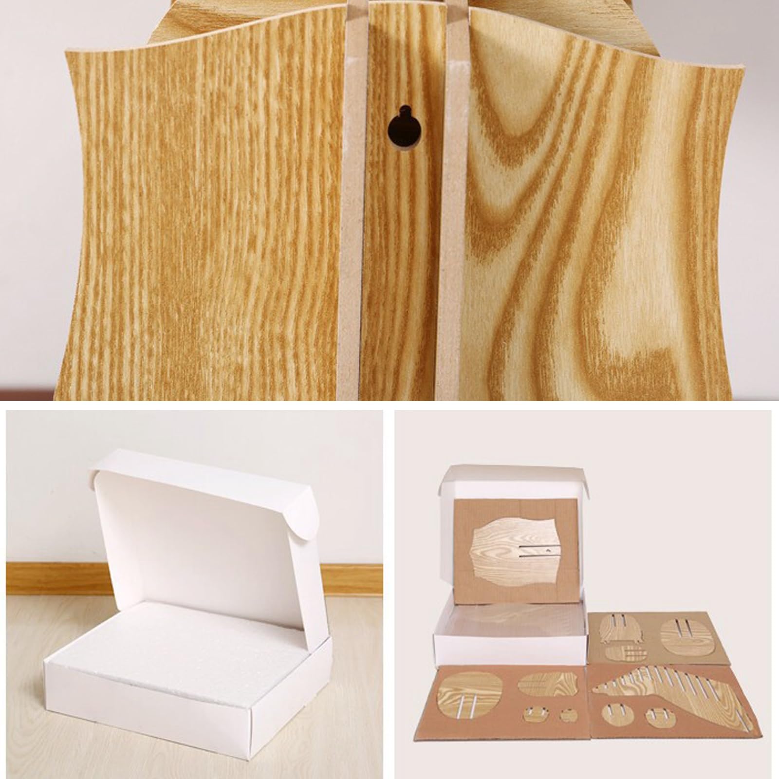 CMYCYDDPLY Testa di Cervo da Parete in Legno, Puzzle 3D a Forma Decorazioni Casa, Ideale per Baita Rustica, Caccia, Camera da Letto(Black)