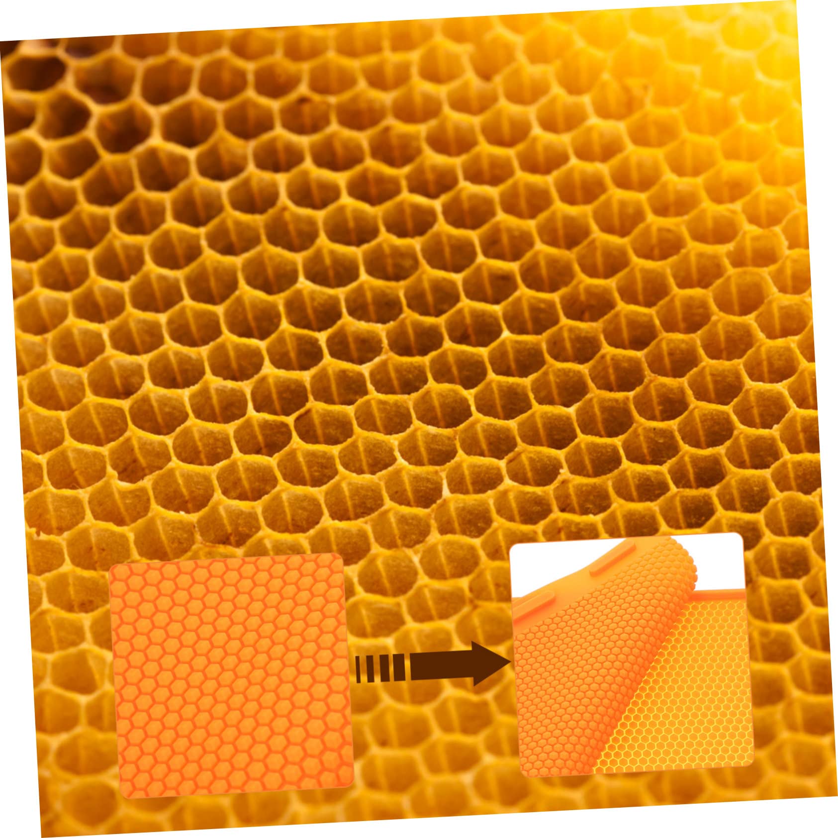 Stampo in Silicone per Foglio di Cera d Api Multifunzionale, Pratico e Conveniente per Uso DIY Artigianale, per Apicoltori Principianti e Professionisti