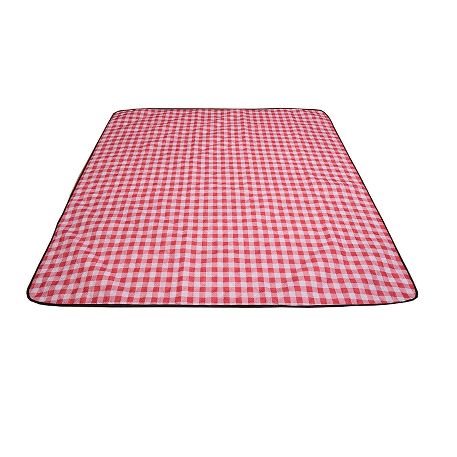 Couverture de Pique Niques, 200 x 200 cm, Natte de Plage Imperméable, Tapis Pique Niques Nappe Picnic pour Extérieur Camping Parc Cour (Color : Red Grid)