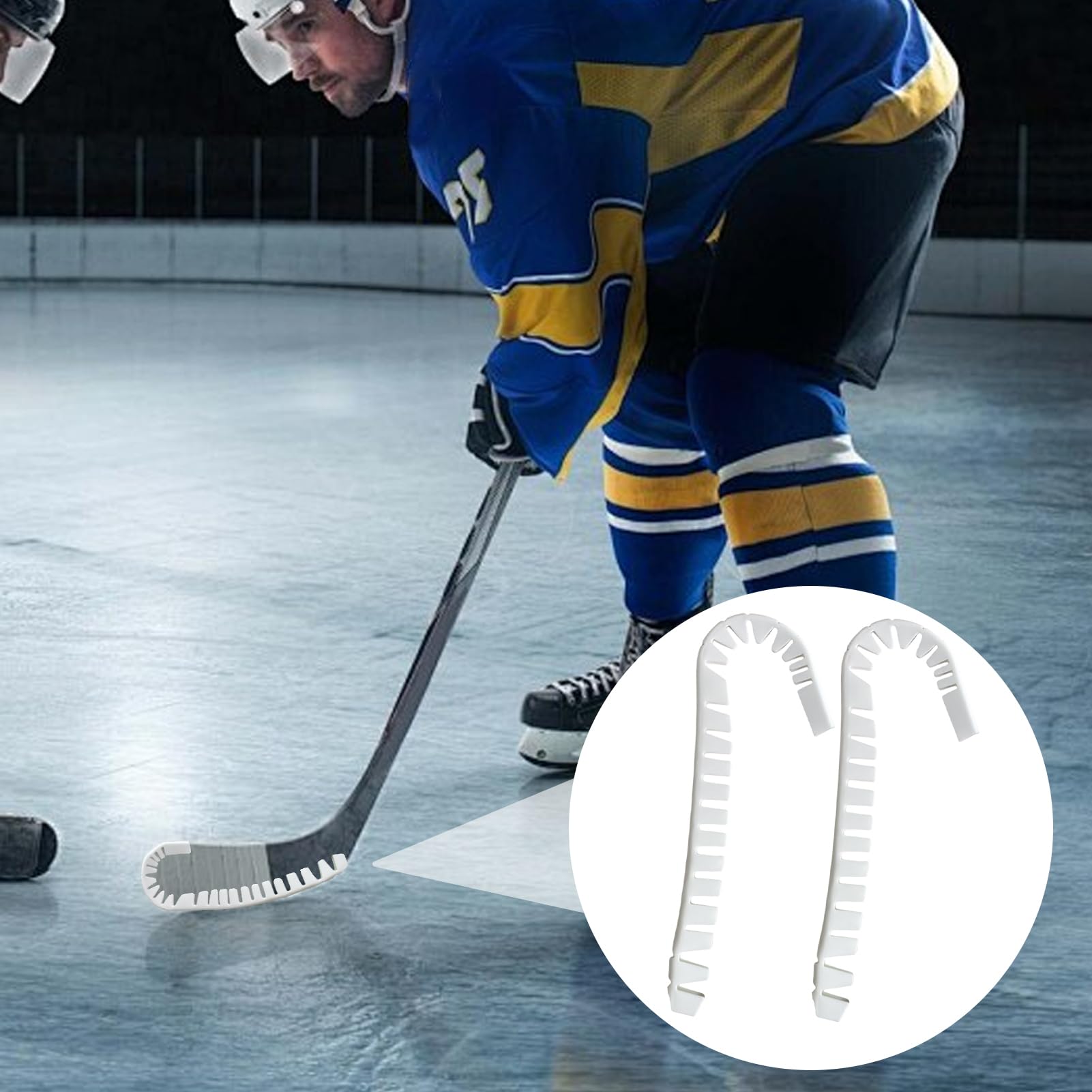 Protezione Da Racchetta Per Hockey Su Ghiaccio-2pcs Protezione Della Racchetta Da Hockey | Hockey Stick Blade Protector | Hockey Edge Protector | Guardia Da Hockey Riutilizzabile Per Tutti Gli Usi Per