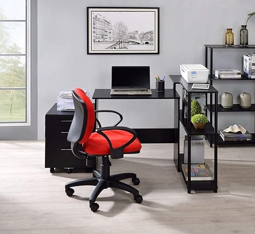 Miniatura 2 de Escritorio para computadora con 2 estantes de almacenamiento abiertos, mesa para laptop, estación de trabajo, escritorio de estudio para oficina en