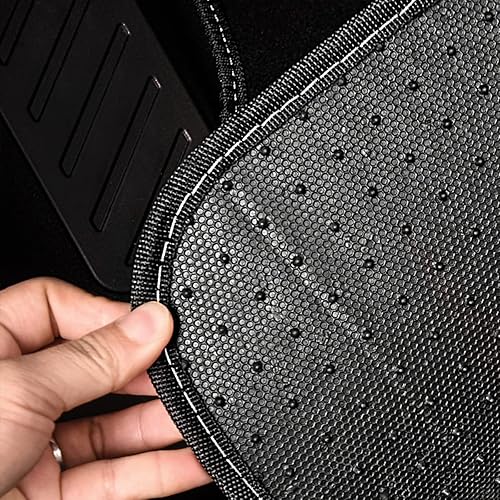 Miniatura 6 de CAR PASS Rainbow - Alfombra impermeable de piel sintética de ajuste universal para automóvil, alfombrillas antideslizantes con respaldo de punta