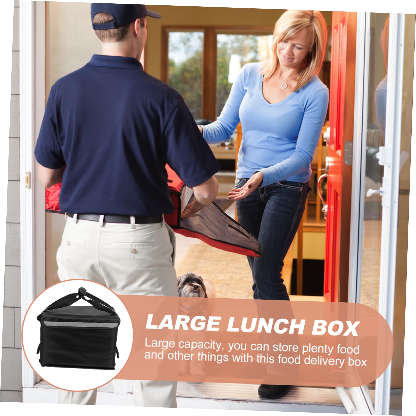 MAGICLULU 30L Lunchbox Tasche Thermobox für To Go Isoliert mit Trennwand aus Nylon und Oxford Tuch für Lunch Unterwegs