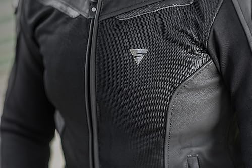 Miniatura 5 de SHIMA PISTON - Chaqueta y pantalones de moto para hombre, cuero y malla, con paneles elásticos, protectores CE