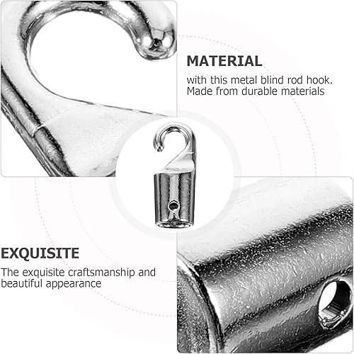 Miniatura 3 de 4 piezas de repuesto para vara ciega con gancho, piezas de repuesto, conector de gancho, tapa de varita para accesorios de cortina