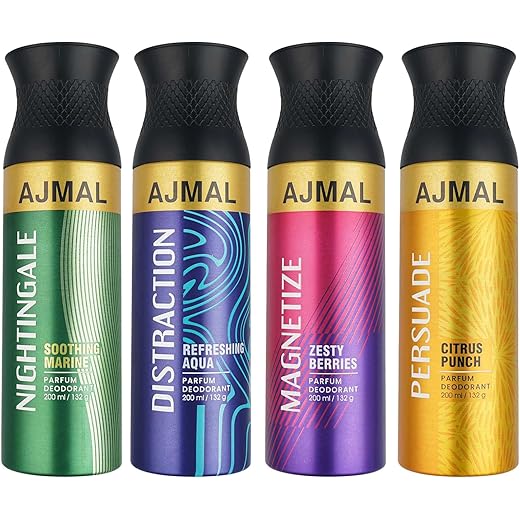 AJMAL Nightingale Deodorant Combo - 4 x 200ml Men & Women -