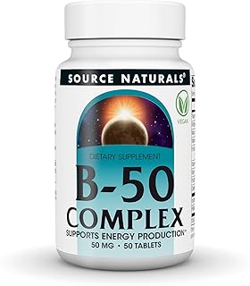 Source Naturals B-50 Complex, Supports Energy Production* - 50 mg -50 Tablets