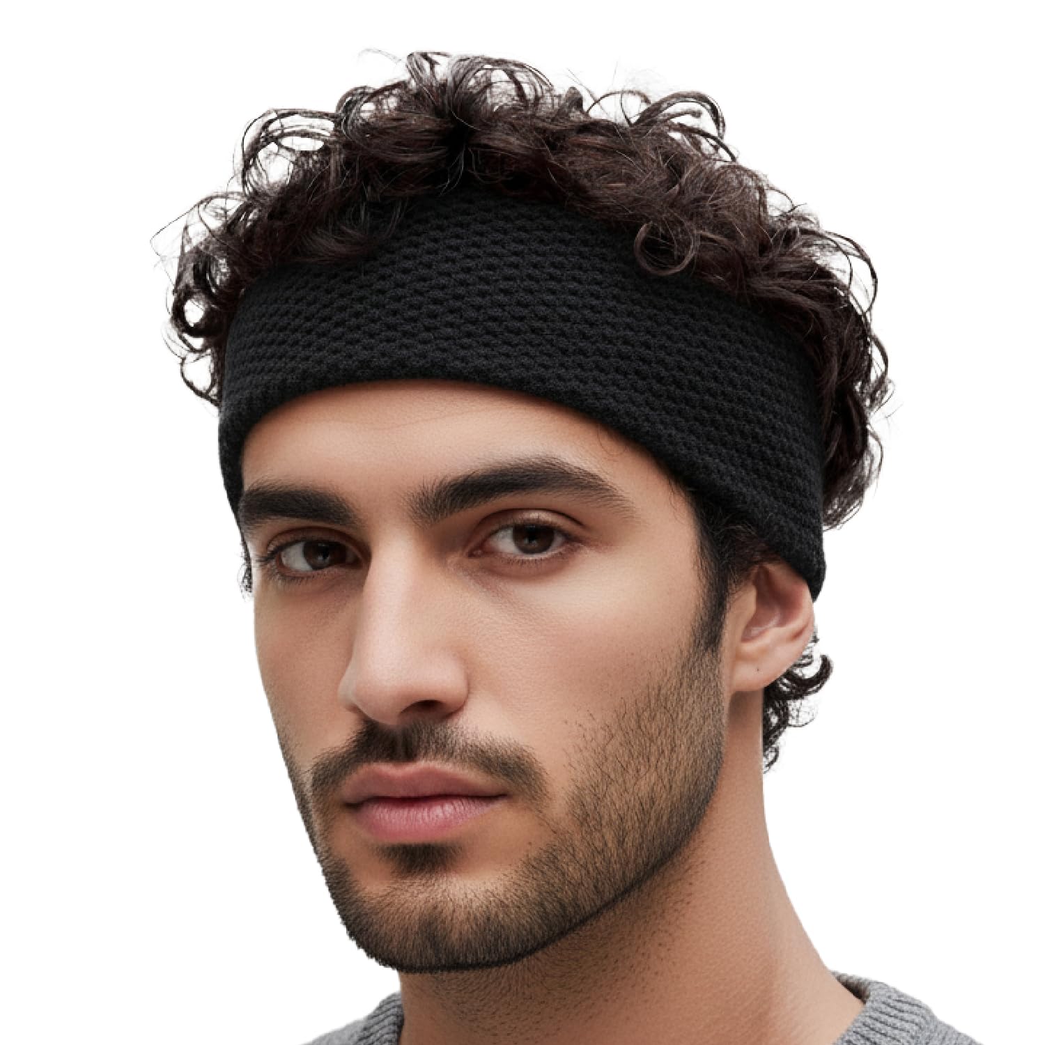 Unisex Warm Woolen Headband | Earwarmer Earmuffs Earcap Earcover | Winter Accessories for Men and Women | Soft Fleece Ear Protector for Cold Weather | Thermal Ear Muff for Outdoor Sports and Travel-image-6