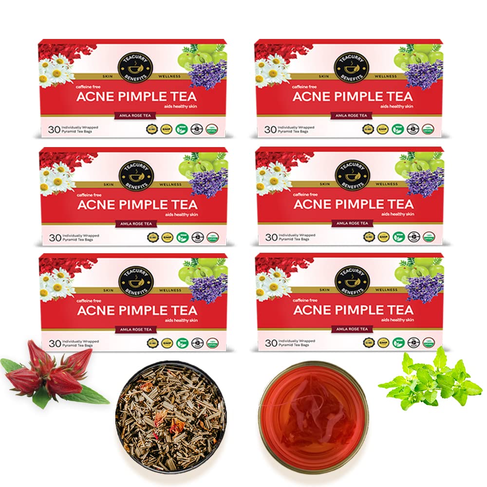 Buy TEACURRY Acne Drink For Women 180 Tea Bags Helps in Pimples