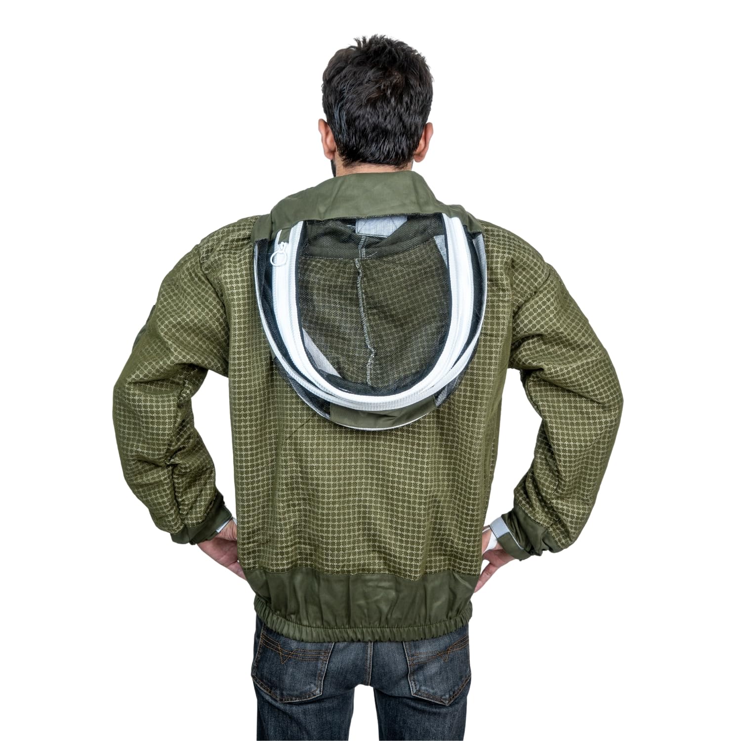 Chaqueta de Apicultura Ventilado profesional con Elegante Sombrero mascarilla y Velo, Beekeeper Jacket Chaqueta de Apicultura para Apicultor proteccion