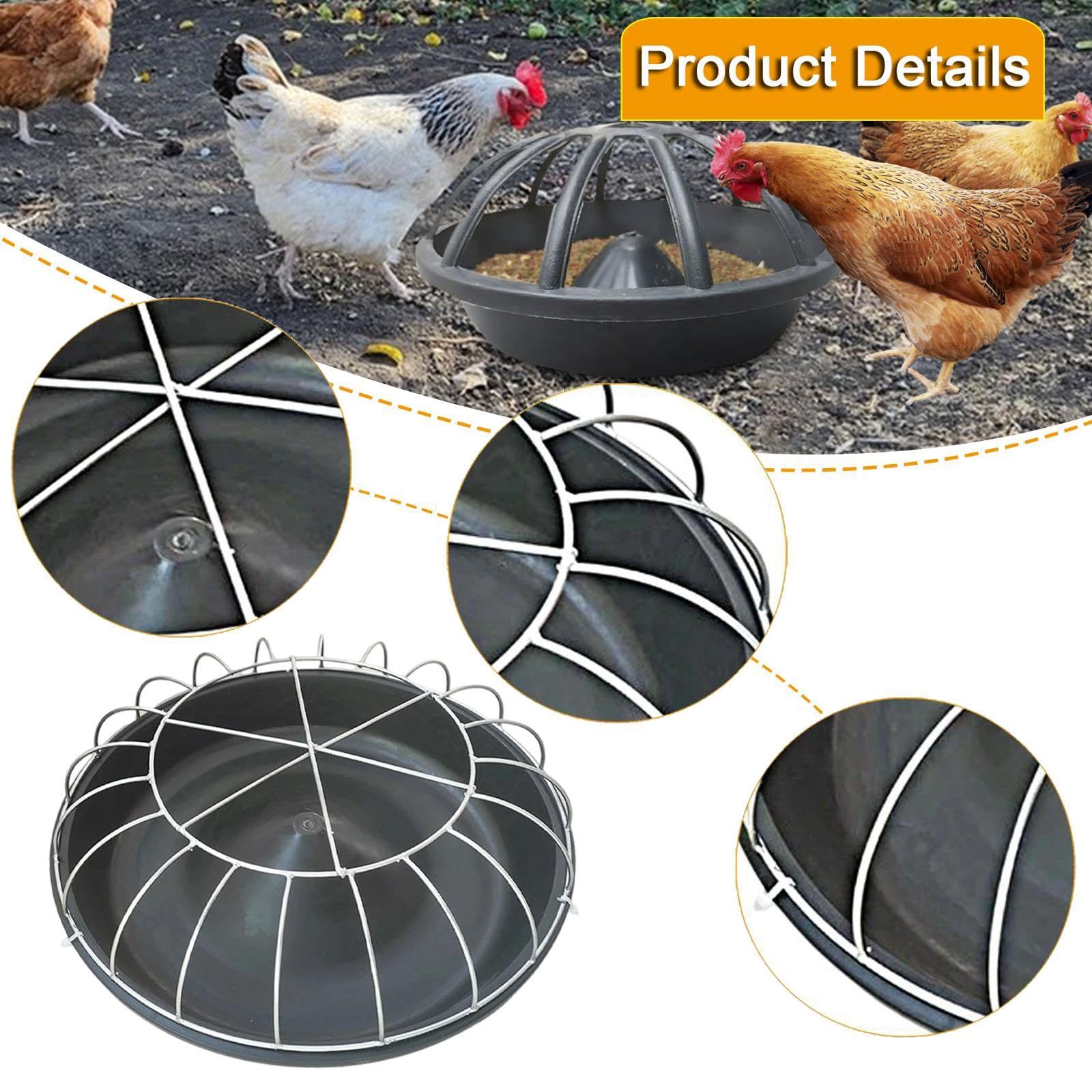 Comedero para Aves Alimentador Portátil Bandeja de Pienso Dispensador para Palomas con Acceso Fácil Y Reducción de Desperdicio Adecuado para Ahorrar, 20 Hoyos