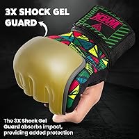 Vista 24 de WYOX Guantes interiores de boxeo de gel para hombres y mujeres, correas de muñeca rápidas de 31.5 in, protección acolchada para nudillos para Muay