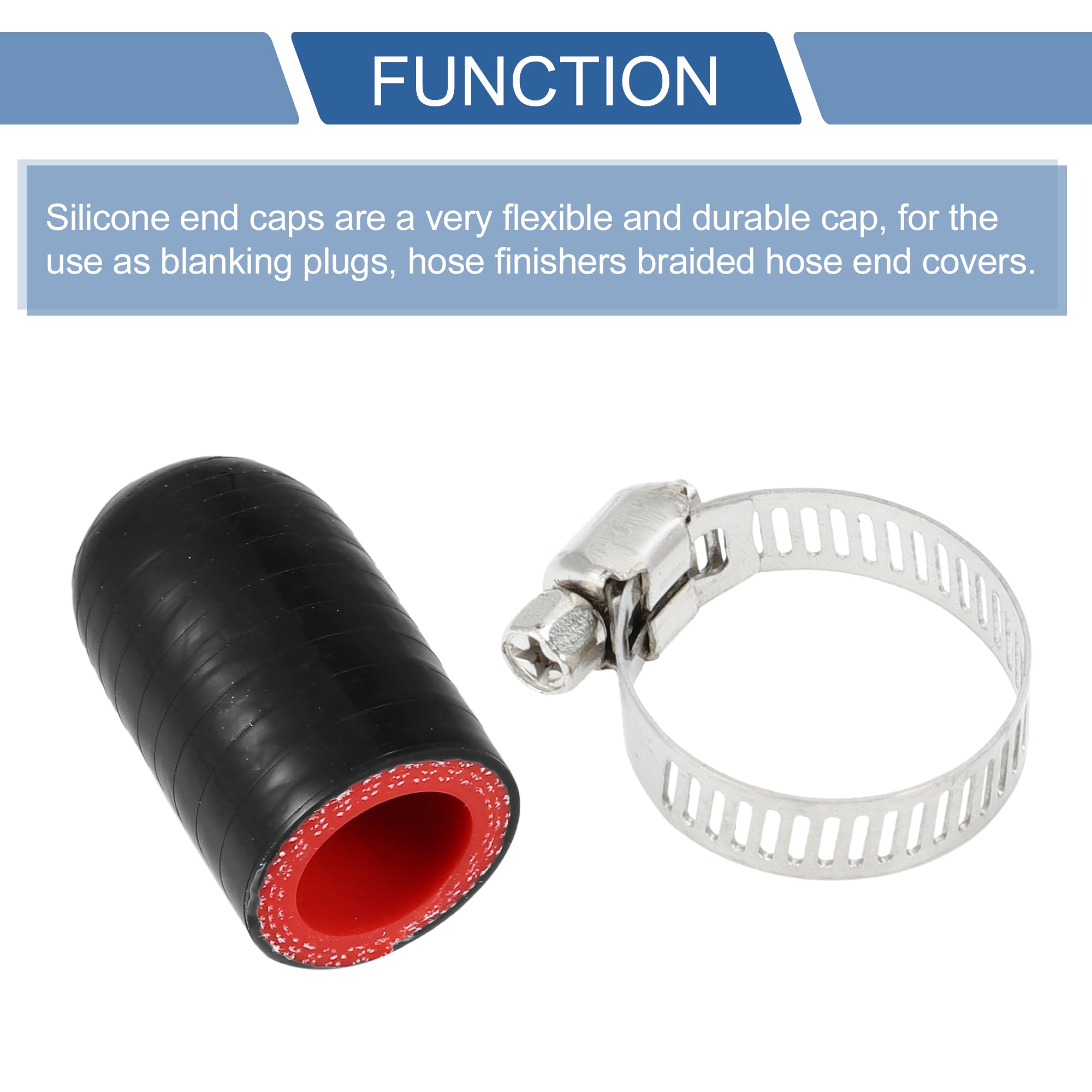 Aanzuigslang silicone 25mm zwart