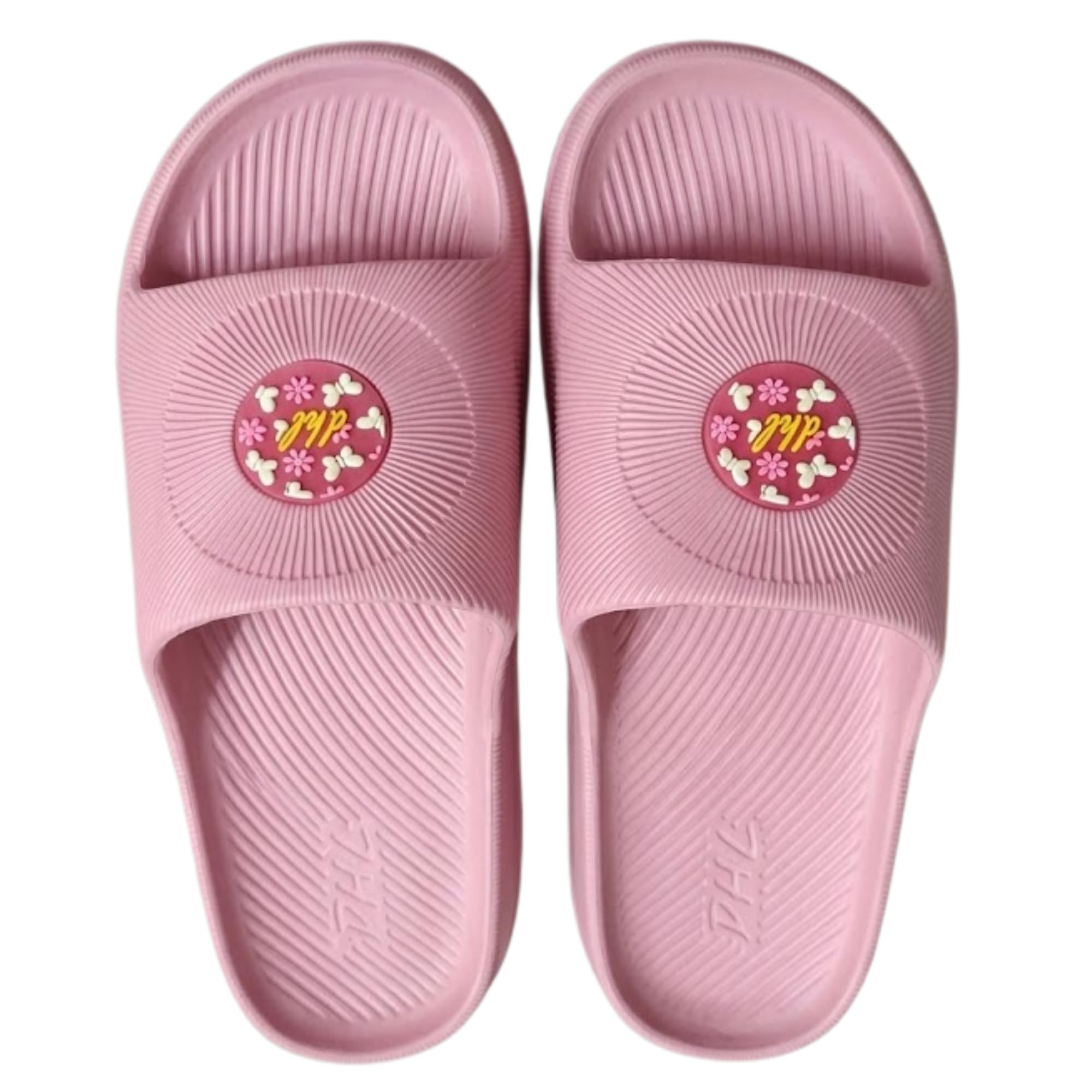 Women Slide Slip-On Slippers Lightweight Soft Cushion Sole Textured Design Casual Indoor Outdoor Footwear Pink-picture-55