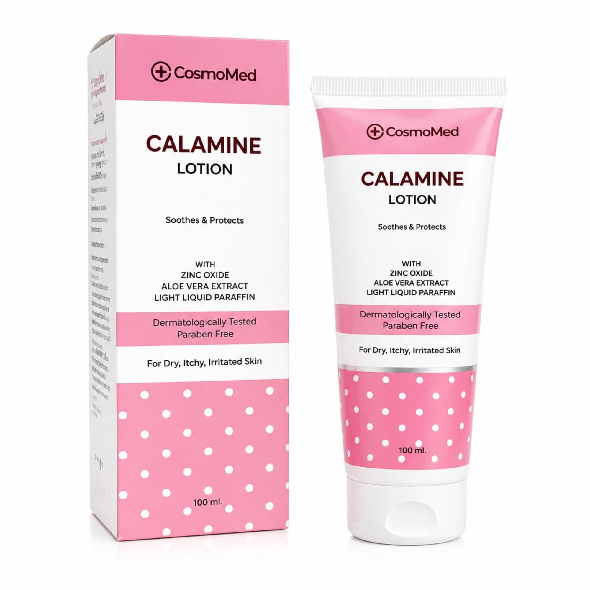 Calamine Lotion for Oily, Acne Prone & Sensitive Skin | Oil Control Soothing Lotion with Zinc Oxide & Aloe Vera | Helps Reduce Excess Shine & Supports Skin Comfort | Lightweight Daily Use Face & Body Lotion (100 ml)-image-1