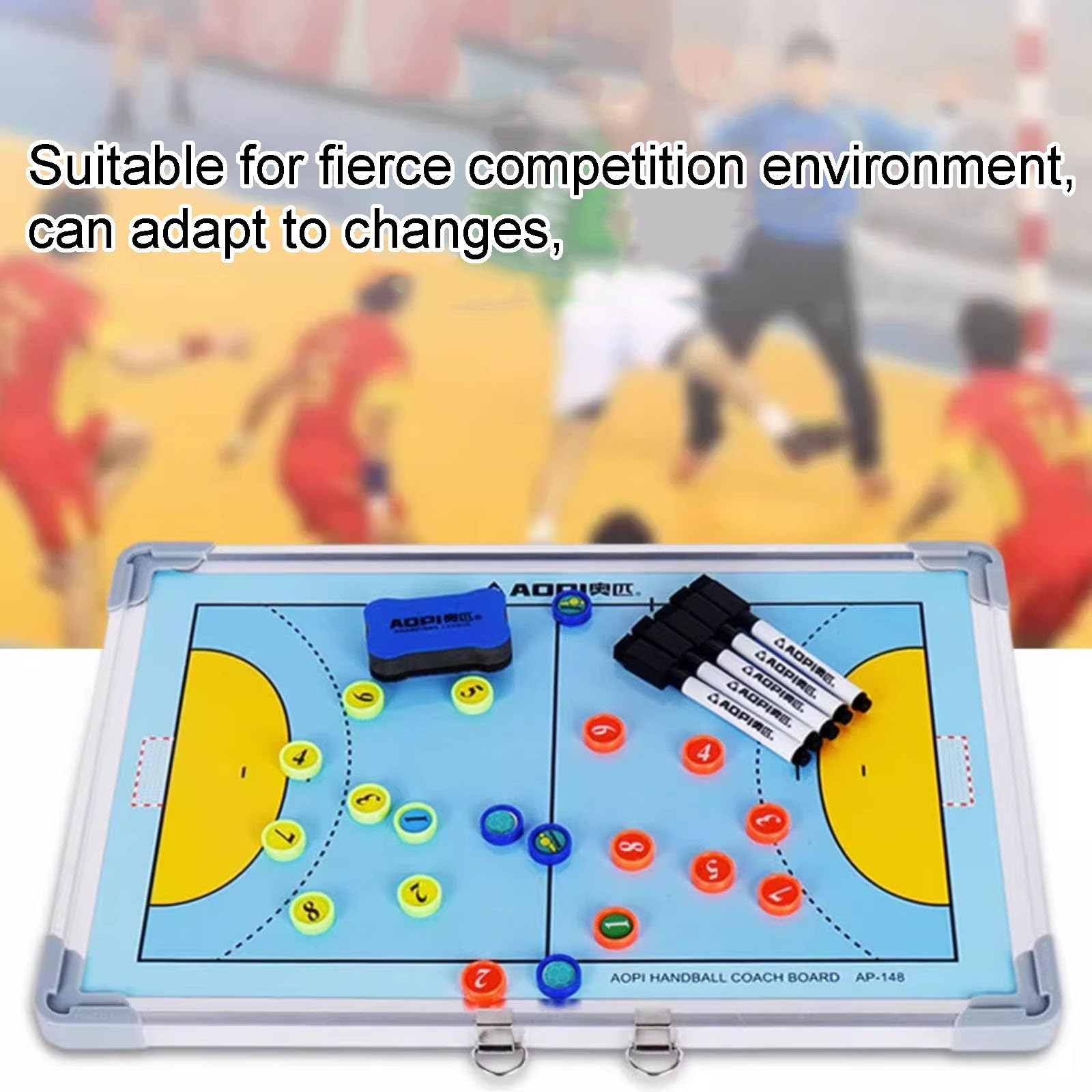 Tableau D'entraînement Tactique Magnétique Double Face avec Pierres D'aspiration Magnétiques, Facile À Utiliser