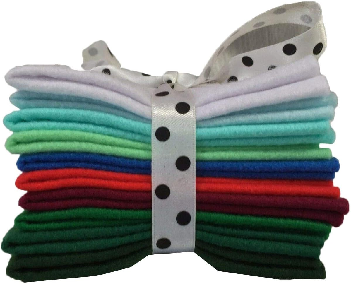 Mixed Felt * Coloured Themes (10 Sheets Per Pack) Sheet Size 11cm x 22 cm (True Christmas)
