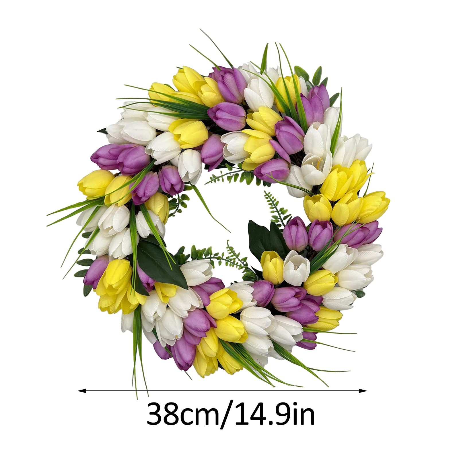 Tulp lente zomer deurkrans voor voordeur roze Valentijnsdag Moederdag krans levensechte kunstmatige deurkrans het hele jaar door decoratie voor boerderij, bruiloft, huis, kantoor, feest, raam, muur Tulp lente zomer deurkrans voor voordeur roze Valentijnsdag Moederdag krans levensechte kunstmatige deurkrans het hele jaar door decoratie voor boerderij, bruiloft, huis, kantoor, feest, raam, muur